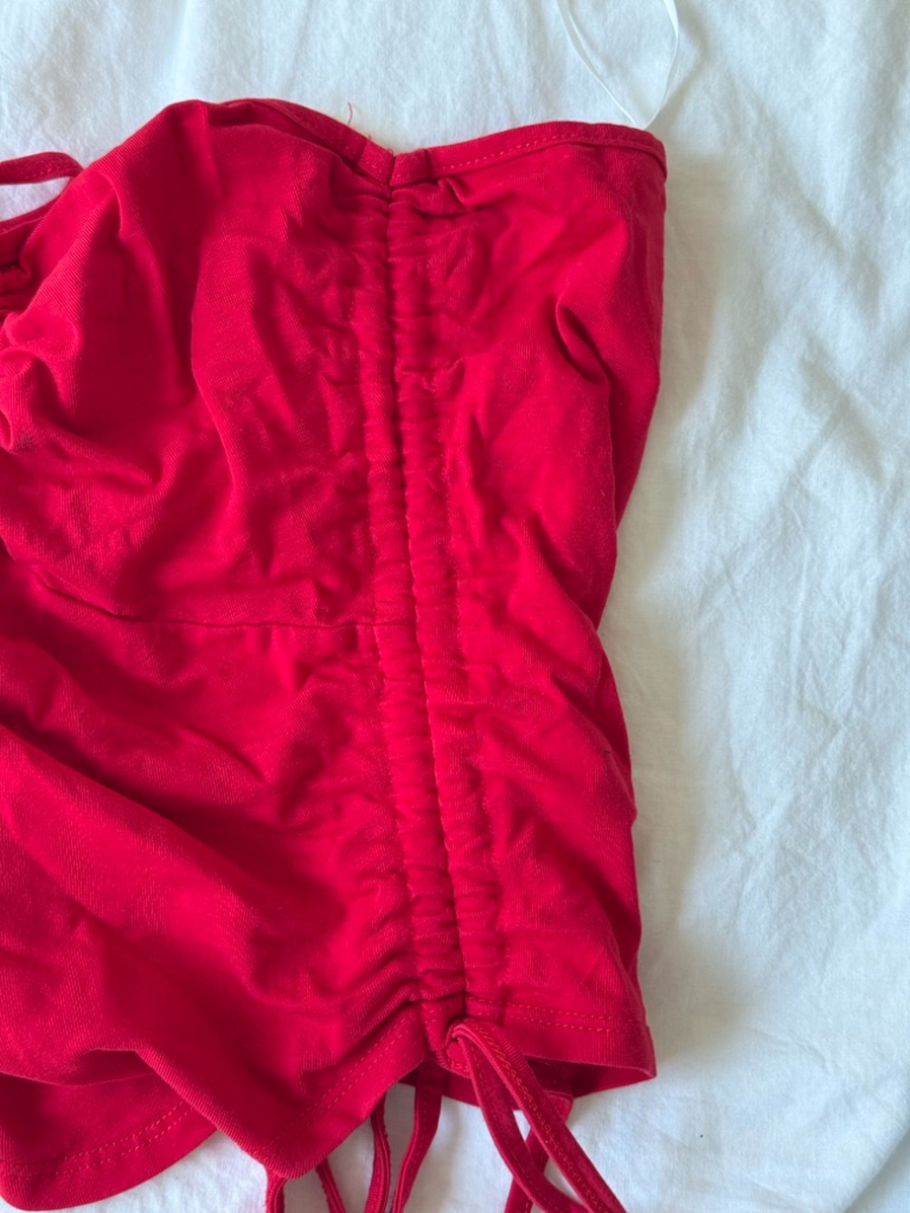Red Halter Tank Top - Picture 3 of 4